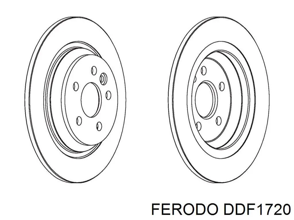DDF1720 Ferodo тормозные диски