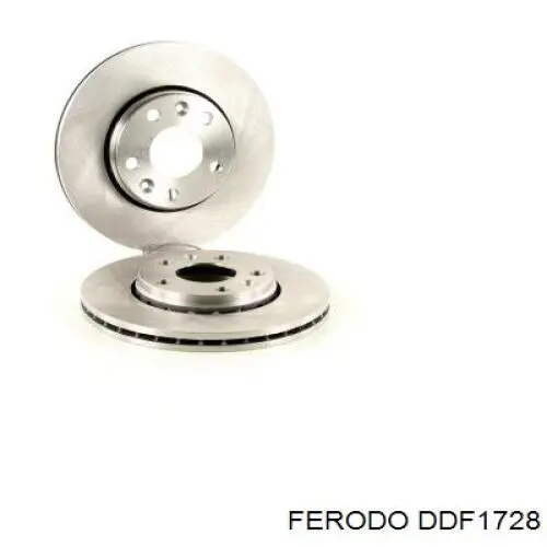 Передние тормозные диски DDF1728 Ferodo