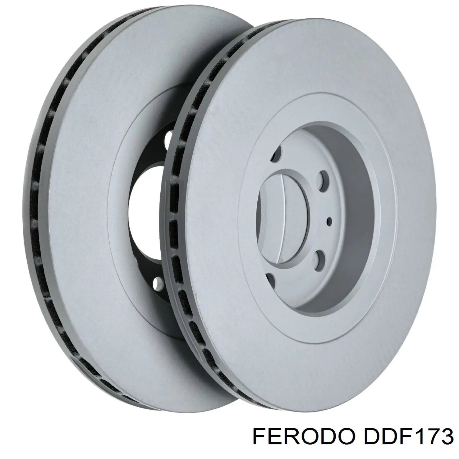 DDF173 Ferodo диск тормозной передний