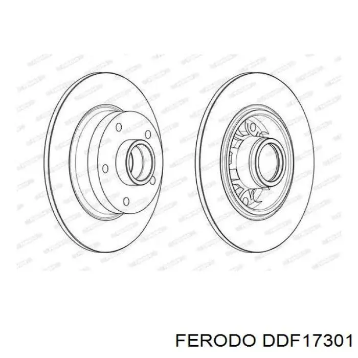 Тормозные диски DDF17301 Ferodo