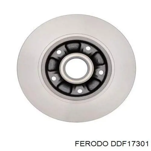 Disco de freno trasero DDF17301 Ferodo
