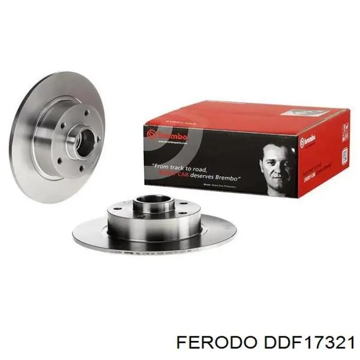DDF17321 Ferodo Дисковый тормоз
