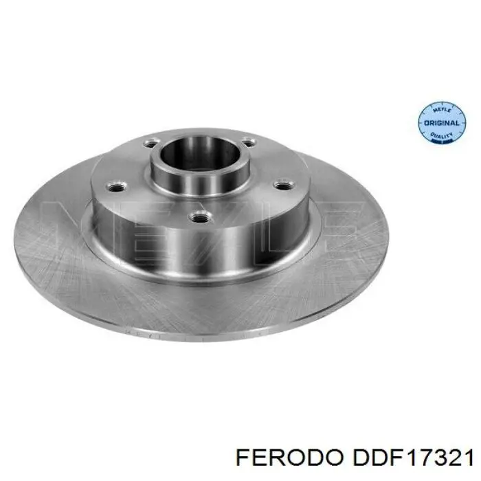 Disco de freno trasero DDF17321 Ferodo