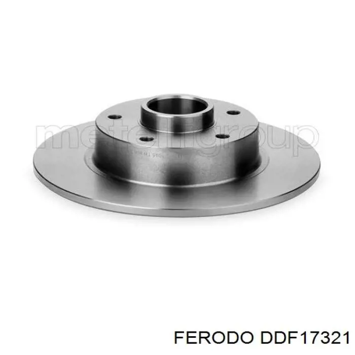 Купить DDF17321 Ferodo Диск тормозной задний