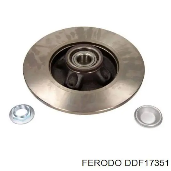 Купить DDF17351 Ferodo Диск тормозной задний