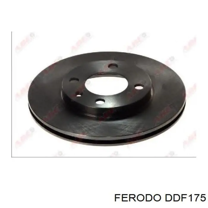 DDF175 Ferodo диск тормозной передний