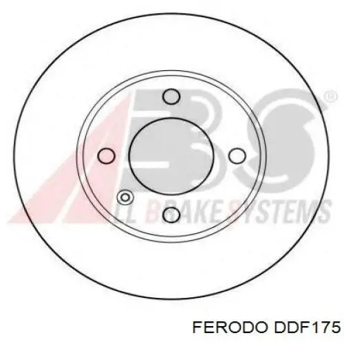 Freno de disco delantero DDF175 Ferodo