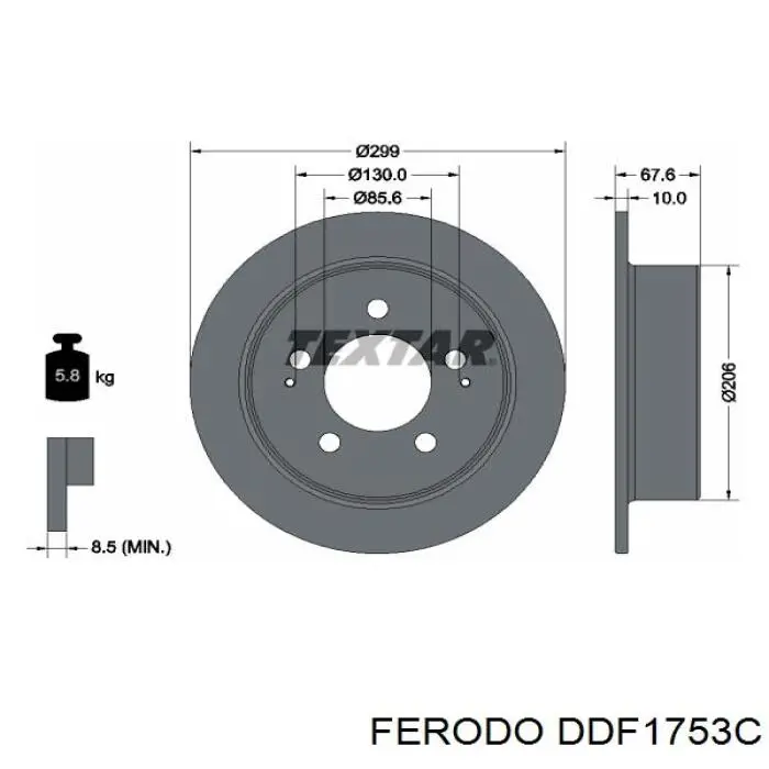 DDF1753C Ferodo