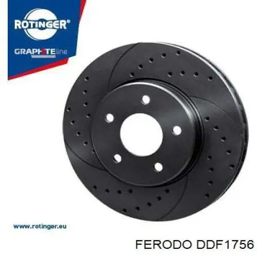 Передний тормозной диск Ferodo DDF1756
