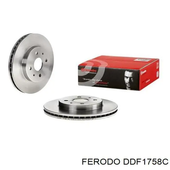 Тормоз дисковый передний Ferodo DDF1758C цена, от 41.10 USD