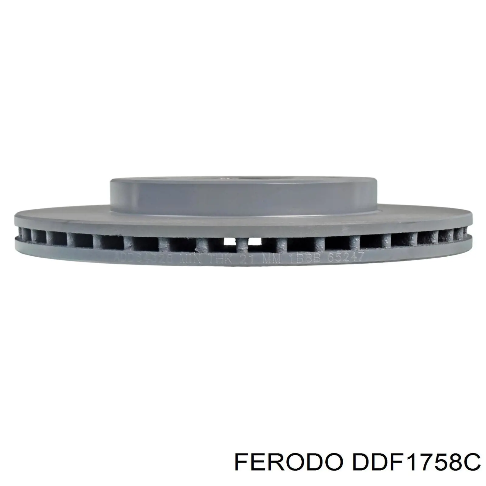 DDF1758C Ferodo Диск тормозной передний