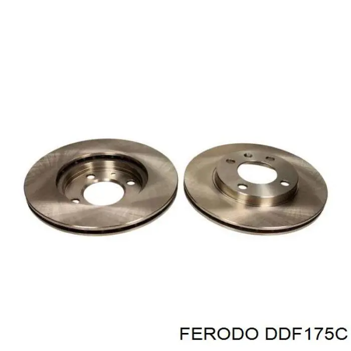 DDF175C Ferodo диск тормозной передний