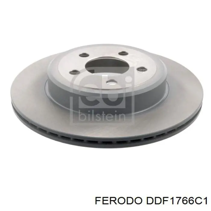 Disco de freno trasero DDF1766C1 Ferodo