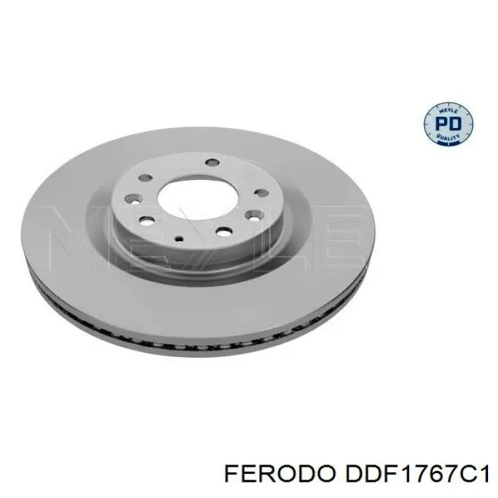 Передние тормозные диски DDF1767C1 Ferodo