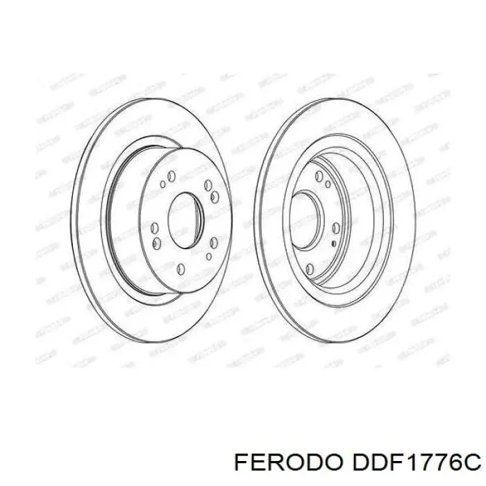 DDF1776C Ferodo тормозные диски