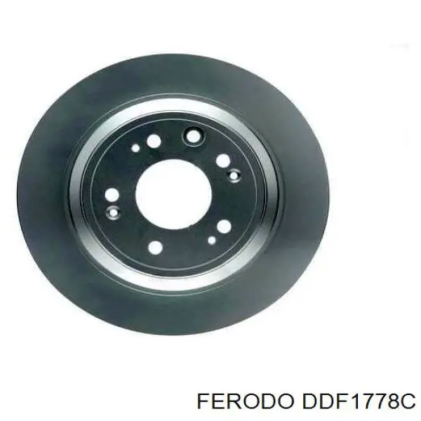 Disco de freno trasero DDF1778C Ferodo