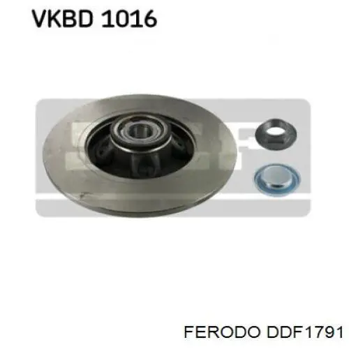 Тормозные диски DDF1791 Ferodo