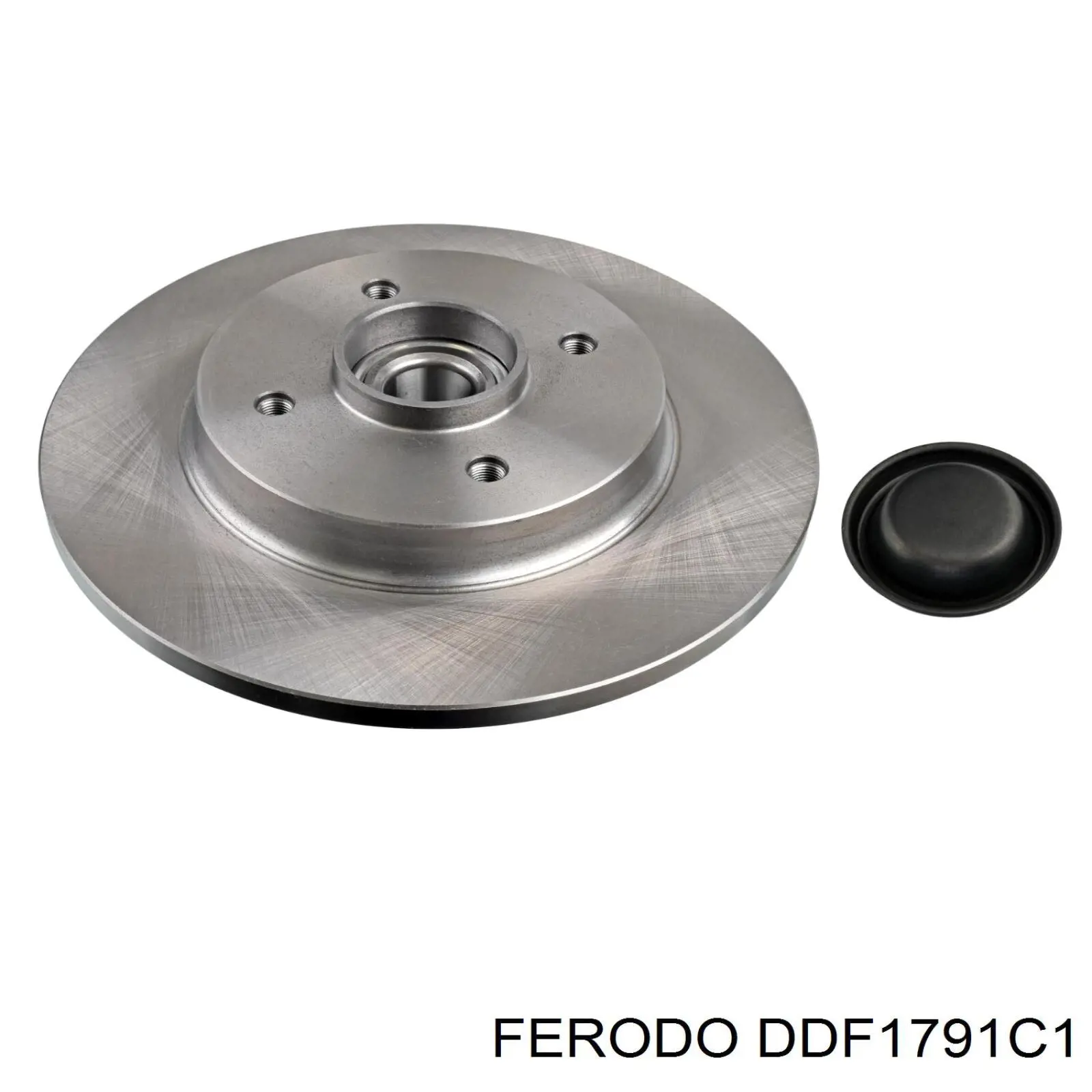 Disco de freno trasero DDF1791C1 Ferodo
