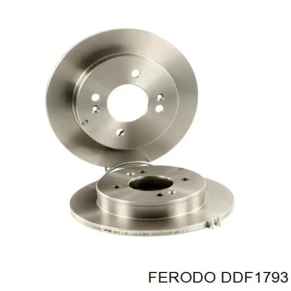Disco de freno trasero DDF1793 Ferodo