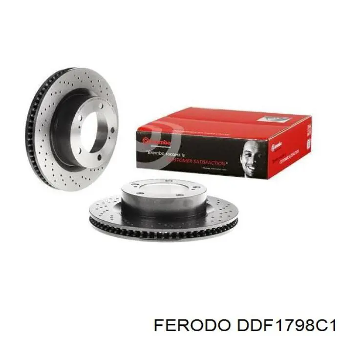 DDF1798C1 Ferodo Диск тормозной передний