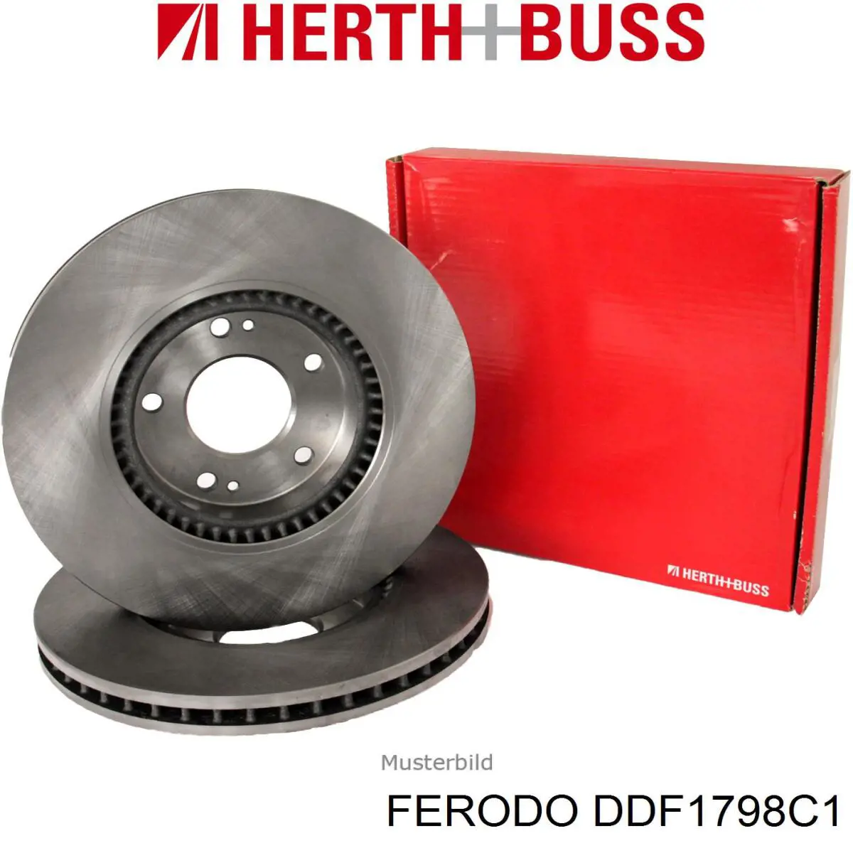 Передние тормозные диски DDF1798C1 Ferodo