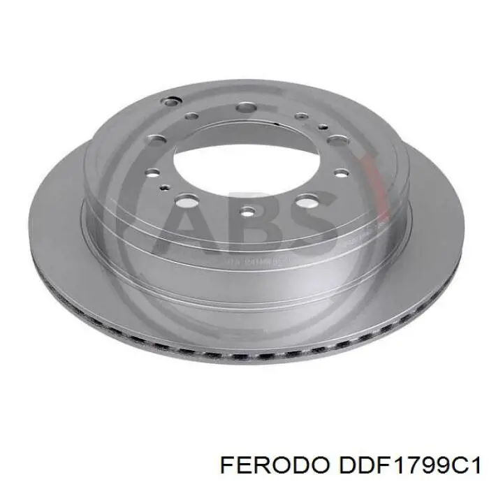 Disco de freno trasero DDF1799C1 Ferodo