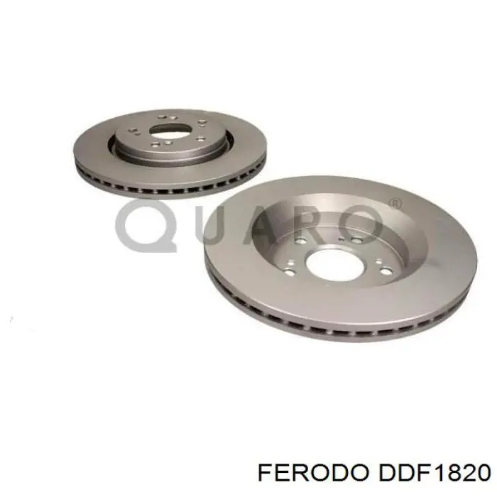 Передние тормозные диски DDF1820 Ferodo