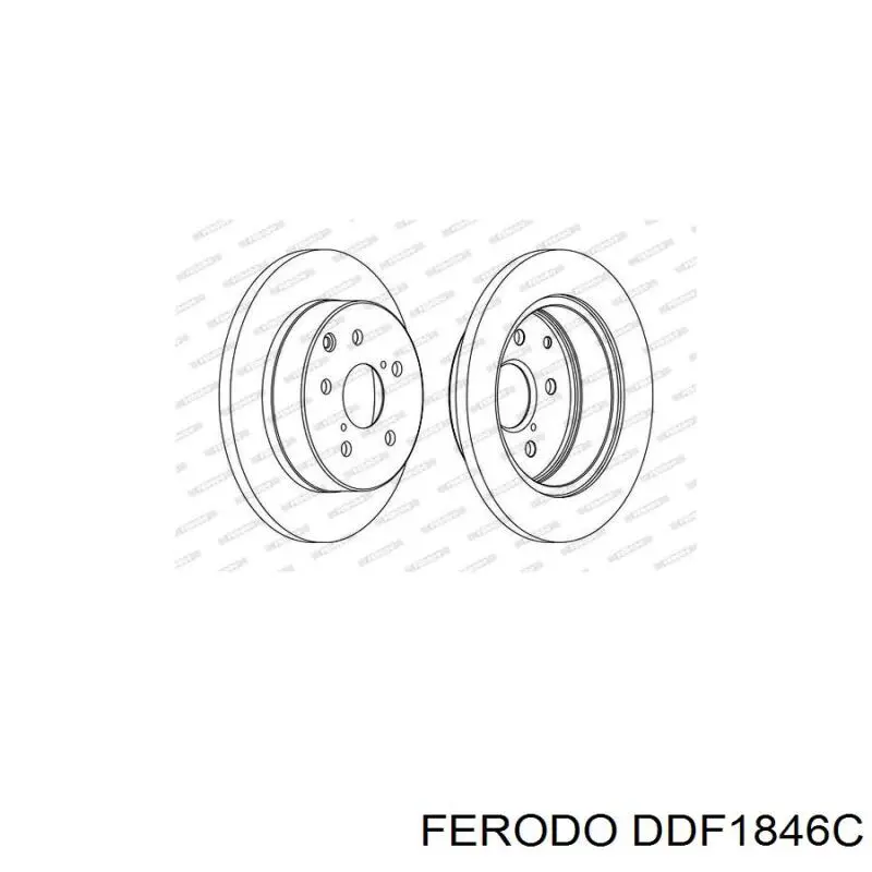 Тормозные диски DDF1846C Ferodo