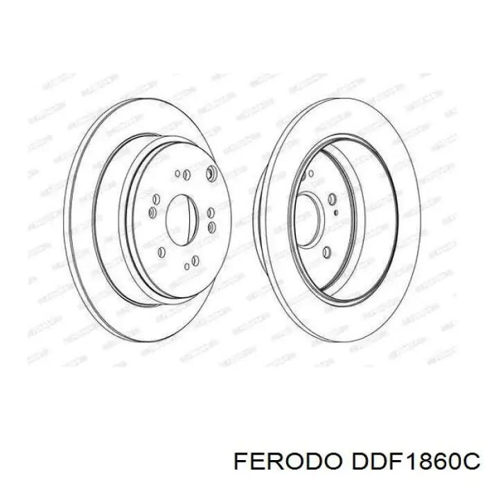 Тормозные диски DDF1860C Ferodo