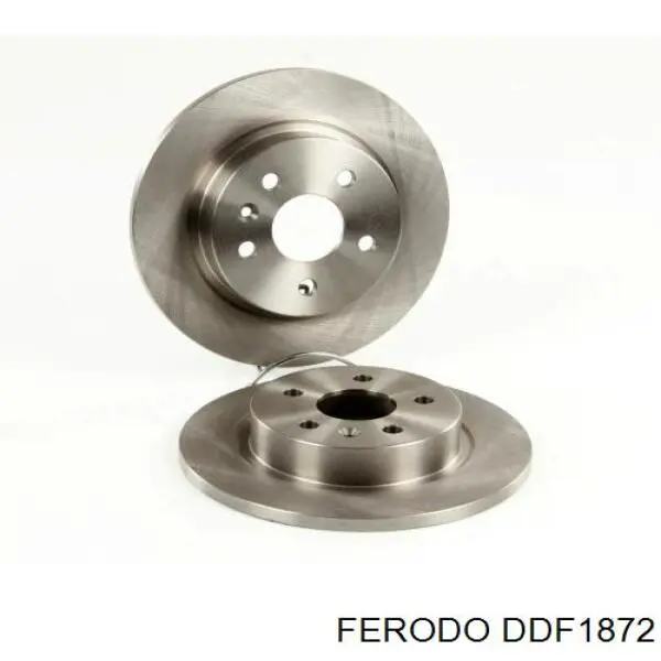 Disco de freno trasero DDF1872 Ferodo