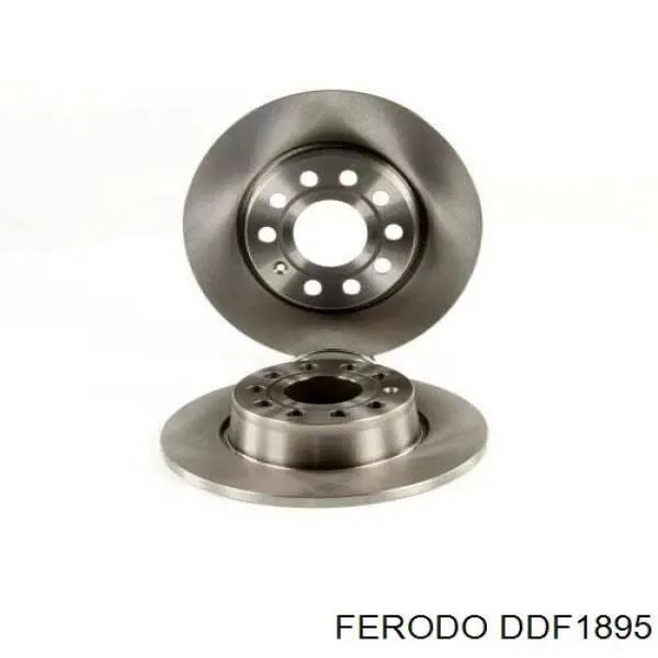 Disco de freno trasero DDF1895 Ferodo