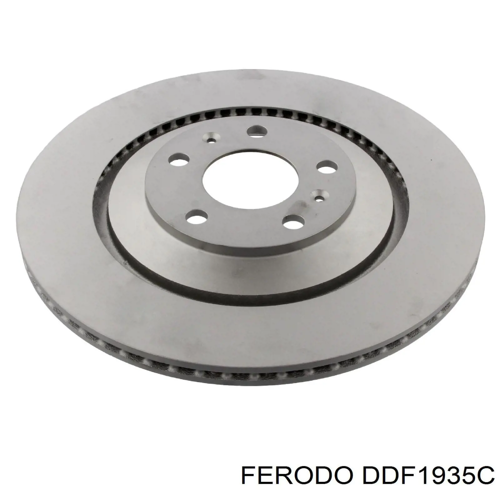 Disco de freno trasero DDF1935C Ferodo