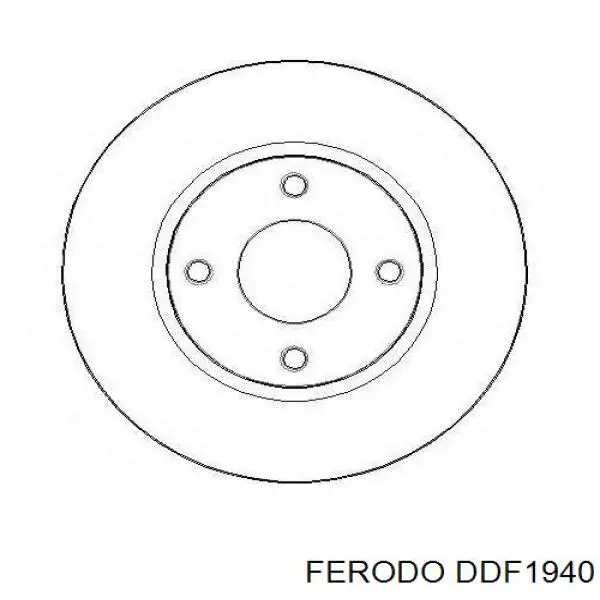 Тормоз дисковый передний Ferodo DDF1940 цена, от 35.87 USD