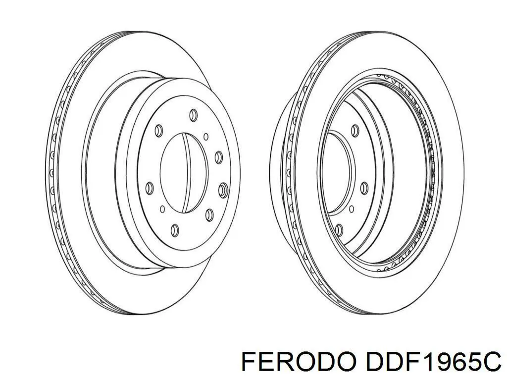 Тормозные диски DDF1965C Ferodo