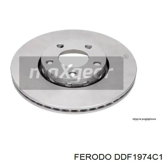 DDF1974C-1 Ferodo disco do freio dianteiro
