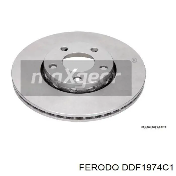 Передние тормозные диски DDF1974C1 Ferodo