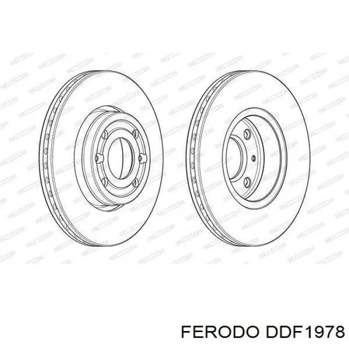 Тормоз дисковый передний Ferodo DDF1978 цена, от 33.12 USD