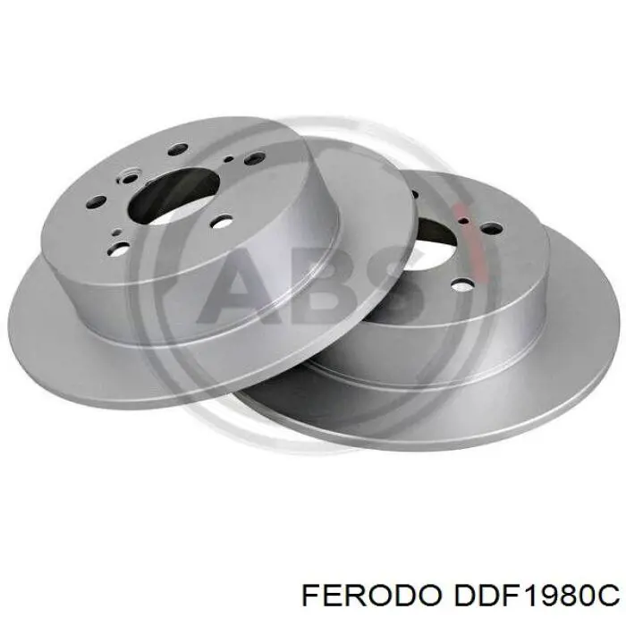 Disco de freno trasero DDF1980C Ferodo