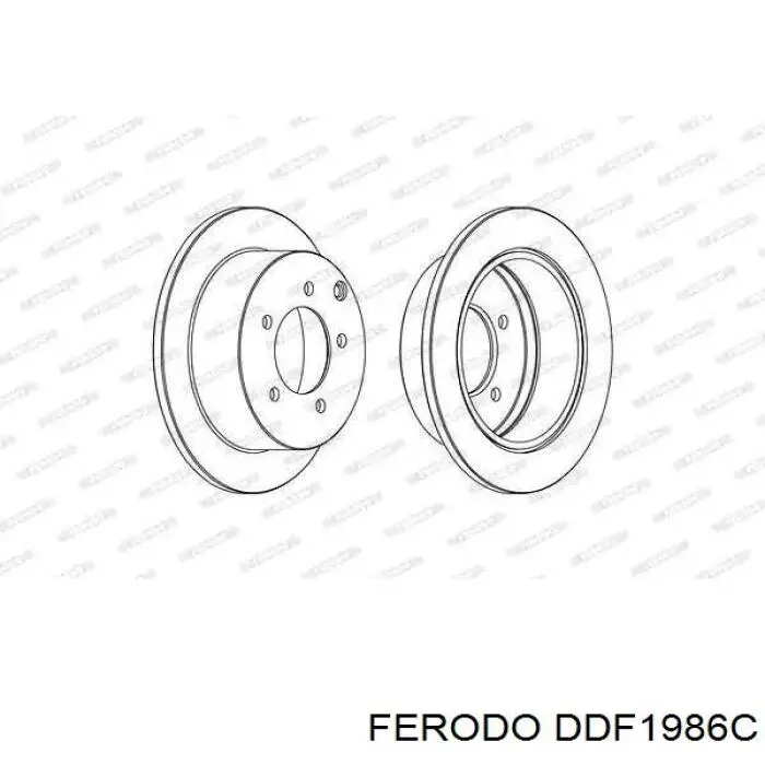 Тормозные диски DDF1986C Ferodo