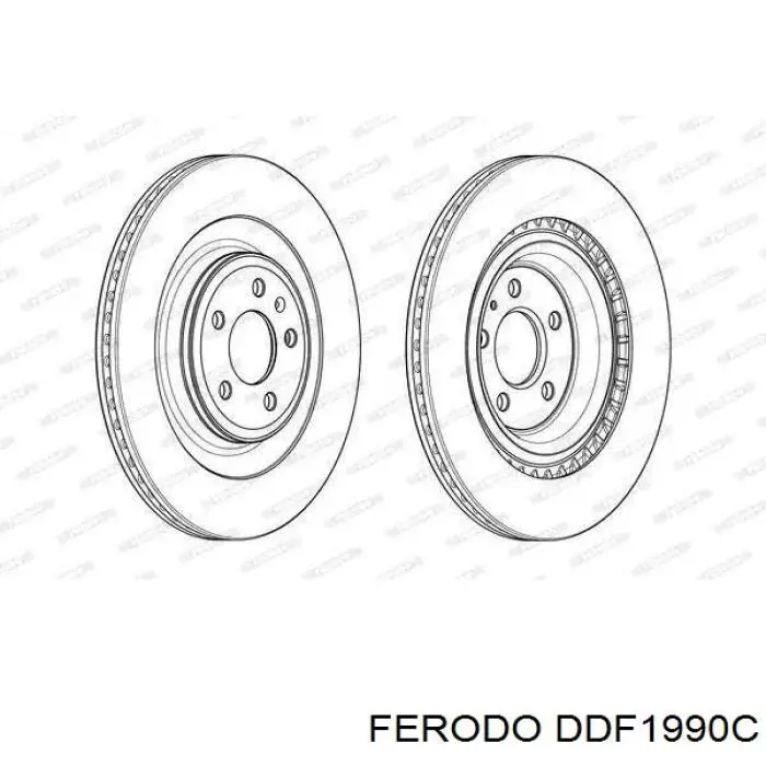 Тормозные диски DDF1990C Ferodo