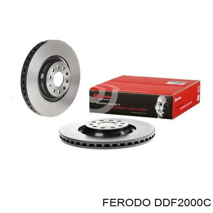 Тормоз дисковый передний Ferodo DDF2000C цена, от 125.07 USD