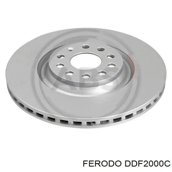 Freno de disco delantero DDF2000C Ferodo