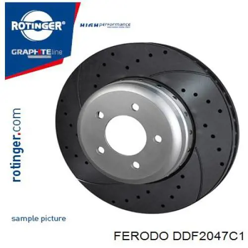 DDF2047C1 Ferodo Диск тормозной передний