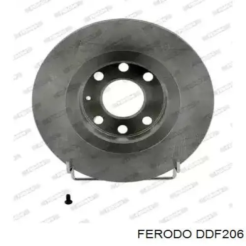 DDF206 Ferodo диск тормозной передний