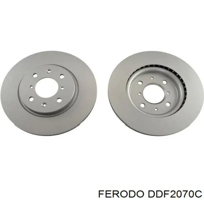 Передние тормозные диски DDF2070C Ferodo