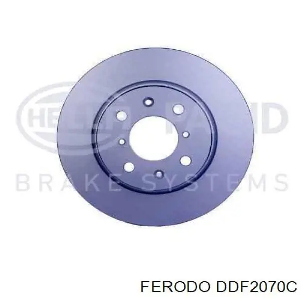 Передний тормозной диск Ferodo DDF2070C