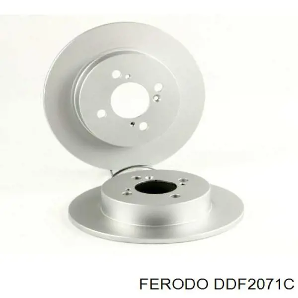 Disco de freno trasero DDF2071C Ferodo