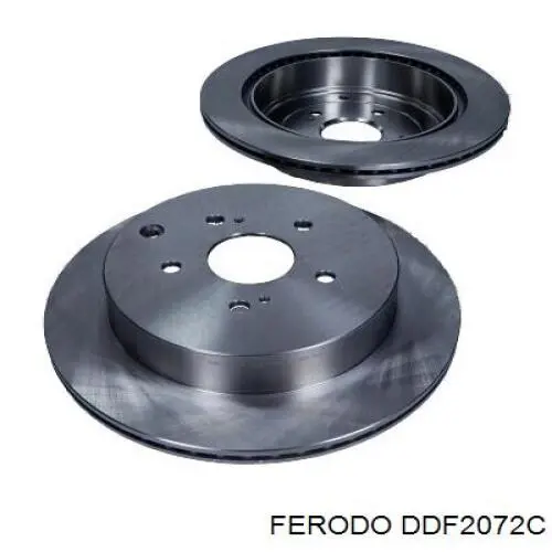 Disco de freno trasero DDF2072C Ferodo