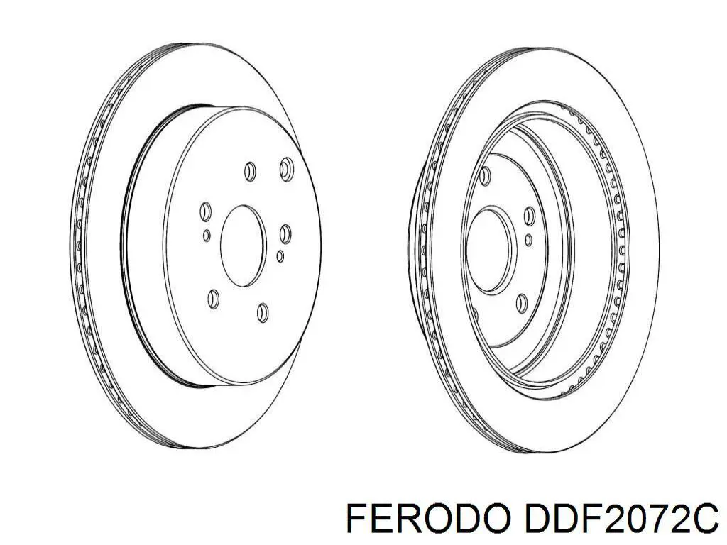 Тормозные диски DDF2072C Ferodo