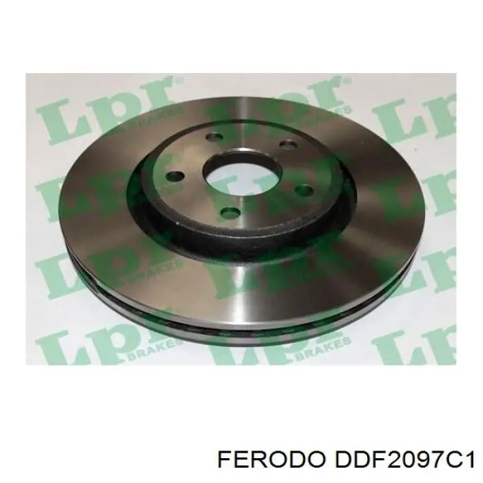 Передние тормозные диски DDF2097C1 Ferodo
